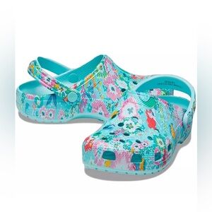 Crocs Classic Disney Vera Bradley Little Mermaid Clog NWT Size 6